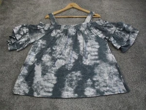 Virtuelle Blouse/Top Small Petites Stretch Sparkling Shiny New RRP $110 - Picture 1 of 18