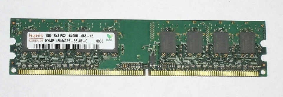 HYNIX HMP112U6EFR8C 1RX8 PC2-6400U NonEcc 1GB DIMM GOOD - Image 1 of 1