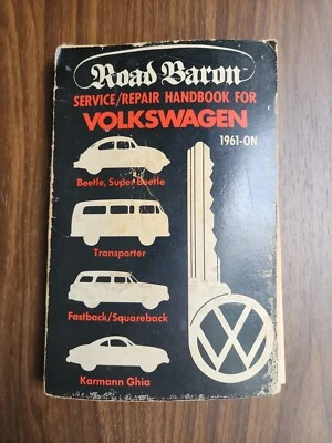 Manual de reparación de servicio Road Baron vintage para Volkswagen 1961-en Beetle Ghia + Foto 1 de 4