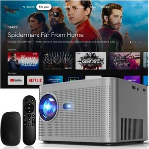 UOZTCB 2024 Upgraded Projector 4K 1080P FHD WiFi Bluetooth - Picture 1 of 7