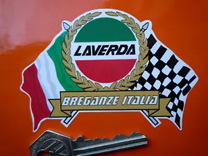LAVERDA Flags & Scroll Motorrad AUFKLEBER Helm Fahrrad Jota CL SFC RGS Motorrad - Bild 1 von 1