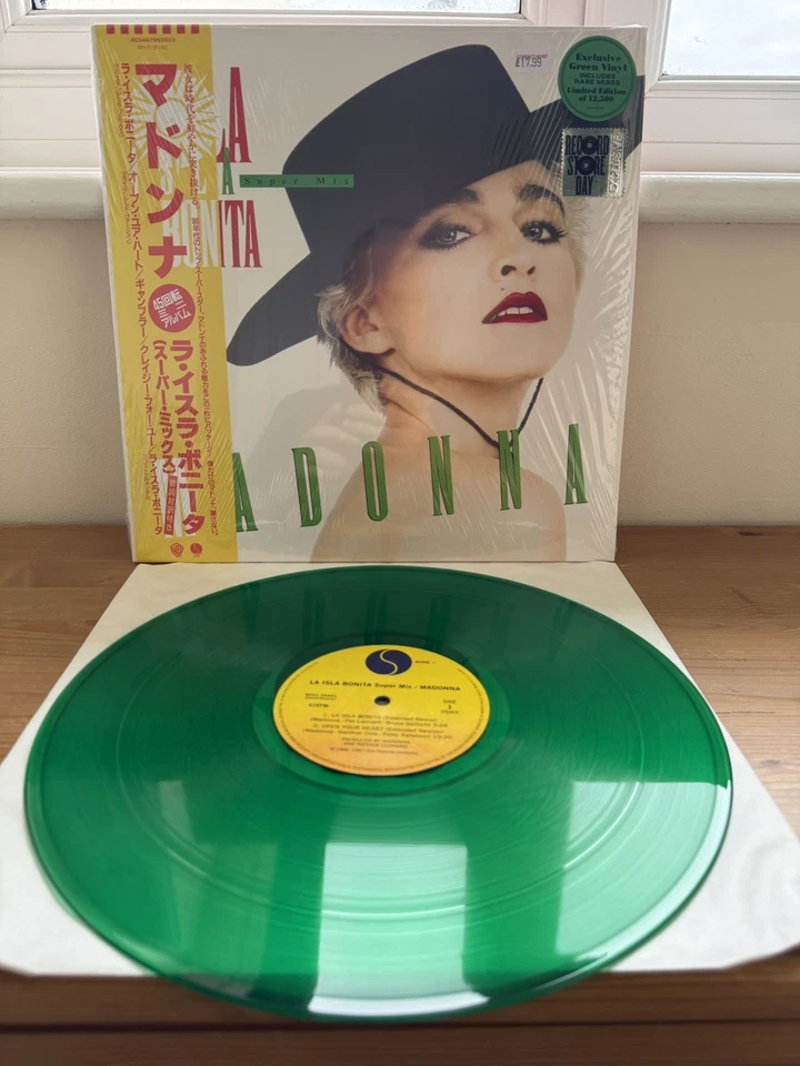 Madonna La Isla Bonita Super Mix EP Green Vinyl Japan replica RSD 2019 Rare Mint - Image 1 of 4