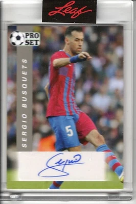 2022 LEAF PRO SET SERGIO BUSQUETS AUTO #PSSB1 - Image 1 of 2