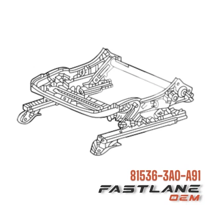 2023-2024 HONDA CR-V LEFT FRONT SEAT FRAME NEW OEM 81536-3A0-A91 - Image 1 of 4