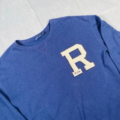 Polo Ralph Lauren Varsity Letter Dress Women's Medium Navy Oversized Sweatshirt - Image 1 of 4