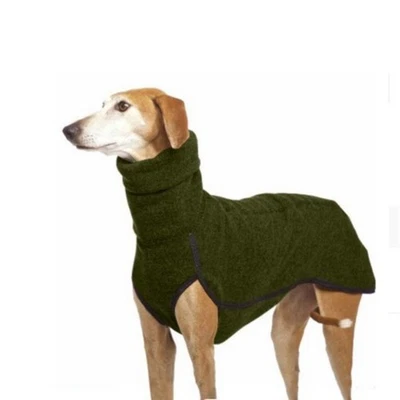 Perro Mascota Whippet Chaqueta Ropa de Invierno Abrigo Jersey Cuello Alto Polar Suéter EE. UU. Foto 1 de 4