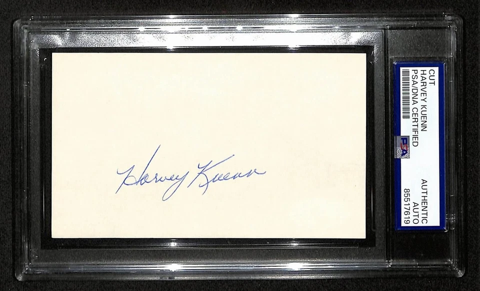 Harvey Kuenn Signed/Auto Cut on 3x5 Index Card Detroit Tigers PSA/DNA 197007 - Image 1 of 1