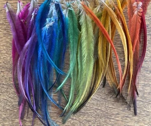 Emu Feathers-200pcs DIY Craft Supplies Jewellery Findings Hat Making Fly Fishing - Picture 1 of 8