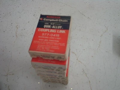 CAMPBELL 9/32" QUIK ALLOY COUPLING LINKS 577-0415 4100 LBS. CAPACITY NOS