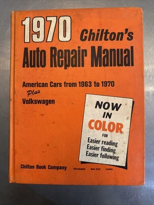 Manual de reparación de automóviles Chilton’s 1970 American Cars 1963 a 1970 Plus Volkswagen  Foto 1 de 4