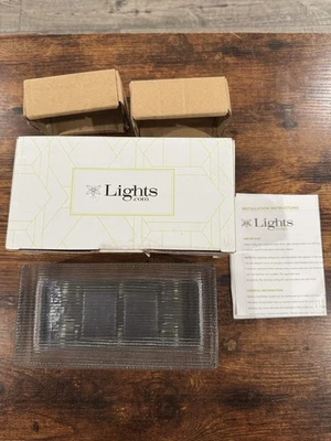 NEW Lamplust Lights.com 8x4 Solar Paver Lights Waterproof Brick Pathway Outdoor - Image 1 of 4