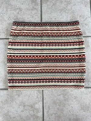 Vintage Chelsea & Violet Size Medium Graphic Skirt Stretch Body Con Size M Boho - Image 1 of 4