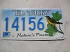 Kentucky 1998  license plate  # 14156
