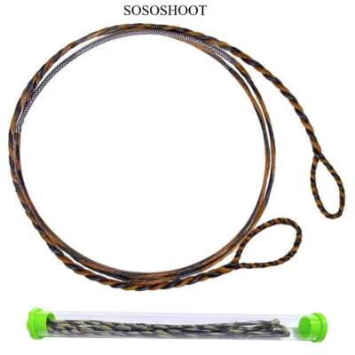 Archery Bowstring Adjustable Length Recurve bow Longbow 16 Strands 56-68'' - Image 1 of 4