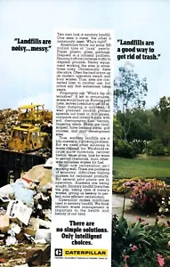 1978 Caterpillar schwere Ausrüstung Sammlerstück Druck AD einzigartige Dekoridee (955) - Bild 1 von 1