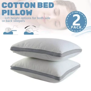 2er Pack Bettkissen Set Nackenstütze Seiten Rückenschläfer Queen/King Size - Bild 1 von 16