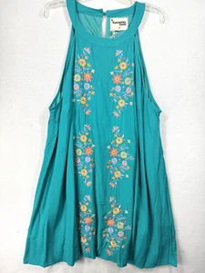 Savanna Jane Dress Womens 3XL Floral Sleeveless Halter Summer Beach Short NEW - Picture 1 of 12