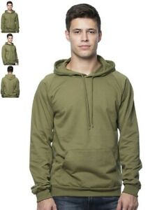 Organic Swaetshirt 2X Green Hooded Pullover Unisex Made In the USA 