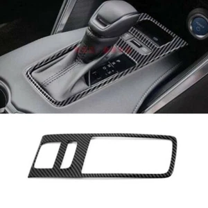 Para consola de fibra de carbono Toyota Venza 2021-2023 borde de panel de cambio de marcha caja - Imagen 1 de 6