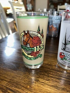 KENTUCKY DERBY GLASS 1987 Alysheba Mint Julep Commemorative Glass - Picture 1 of 1