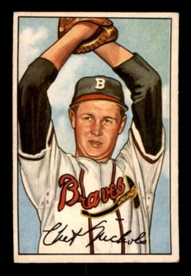 1952 Bowman Baseball #120 Chet Nichols VG/EX *g1 - Image 1 of 2