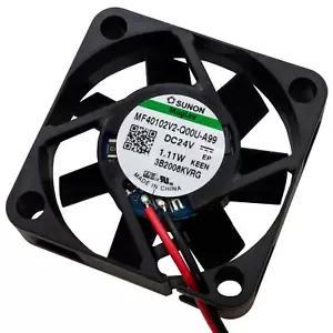 Lüfter 24V DC 1,11W 40x40x10mm 11,9m³/h 5800U/Min 11,9m³/h Sunon MF40102V2-A99 - Bild 1 von 3