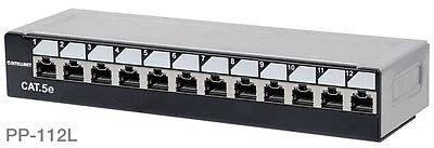 12-Port 1U Cat5e Unshielded Patch Panel, Top Entry Punch Down, Locking Function - Image 1 of 4