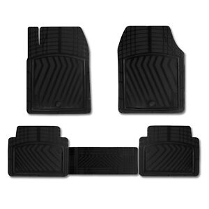 Floor Mats for Saturn 3D All Weather Molded TPE Liner Waterproof Black Auto