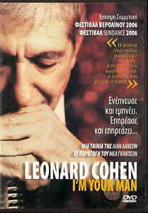 LEONARD COHEN: I'M YOUR MAN (Leonard Cohen, Beth Orton, Jarvis Cocker) ,R2 DVD