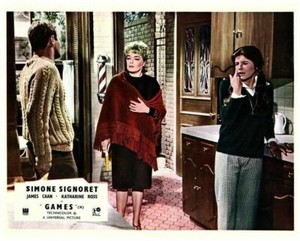 Games Original Lobby Card Simone Signoret James Caan Katharine Ross 1967 