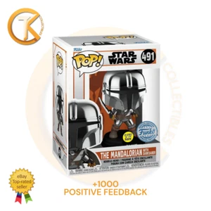 Funko POP The Mandalorian 491 Star Wars Glows Special Edition Vinyl POP! - Imagen 1 de 3
