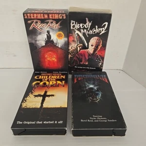 Bloody Murder 2 VHS, Red Rose, Children Of The Corn, Psychomania Horror Vhs Lot - Picture 1 of 5
