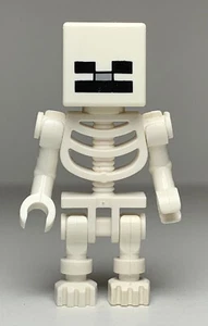 Lego min011 ESQUELETO con CUBO CALAVERA Minecraft Minifigura ¡ENVÍO RÁPIDO! - Imagen 1 de 4