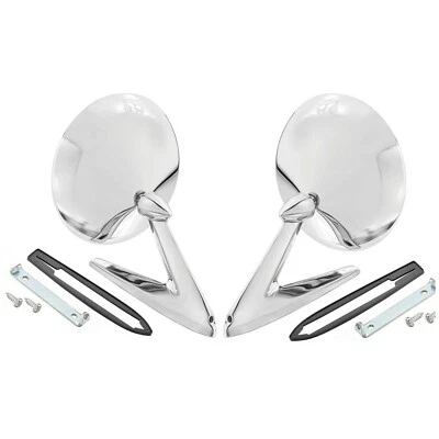 RestoParts Outside Door Mirror Set 1967-1968 Pontiac GTO Grand Prix Bonneville - Image 1 of 4
