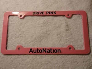 License Plate Frame Drive Pink Auto Nation Pink Metal. New. - Bild 1 von 2