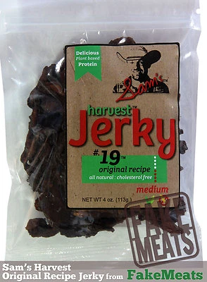 Sam's Harvest - Receta original vegana cecina, bolsas de 4 oz Foto 1 de 2