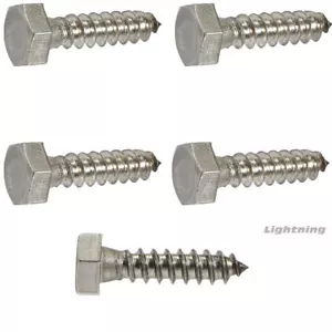 3/8 x 6 Zoll Lag Schrauben Sechskantkopf Edelstahl Schwerlast Holzschrauben Stck 100 - Bild 1 von 3