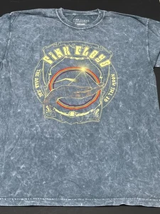Pink Floyd Dark Side of the Moon Acid Wash/ Retro Graphic T-Shirt Adult Size M/L - Picture 1 of 2