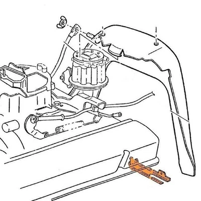 Protector de encendido Corvette C3 1968-1982 bujía trasera inferior soporte de cable LH Foto 1 de 4