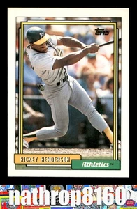 1992 Topps #280 Rickey Henderson HOF Baseball NM/NM+ Oakland Athletics 8903 - Picture 1 of 4