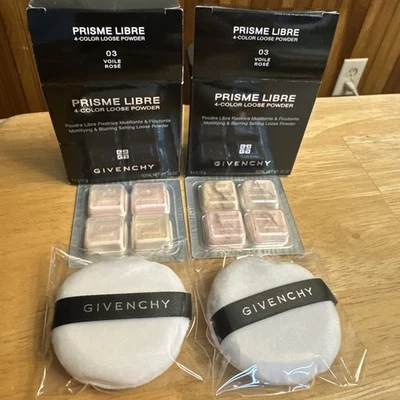 Givenchy Prisme Libre Loose Setting Powder 03 VOILE ROSE Sampler Size Set Lot 2 - Image 1 of 4