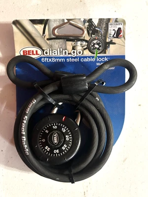 New Bell Armory 250 Bike Combination Lock 8mm 6' pick resistant - Image 1 of 2