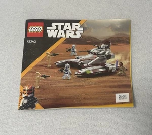 LEGO Star Wars Republic Fighter Tank NUR HANDBUCH aus Set 75342 ohne Steine - Bild 1 von 2