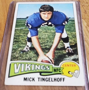 1975 Topps Vintage Football Card #84 Mick Tingelhoff Vikings HOF - Picture 1 of 2