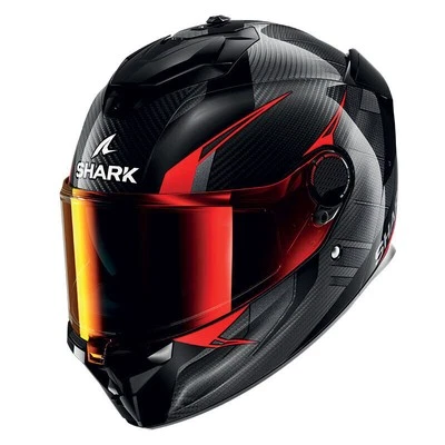CASCO INTEGRALE MOTO SHARK SPARTAN GT PRO CARBON KULTRAM CARBON NERO ROSSO