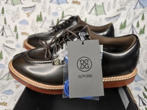 G/Fore Gallivanter Golfschuh Herren Größe 7,5 Luxus Leder Espresso Braun Neu im Karton - Bild 1 von 10