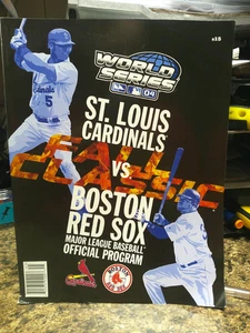 World Series 2004 Cardinals vs Red Sox MLB Official Game Program Magazine UNUSED - Picture 1 of 2