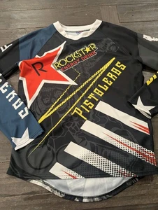 Herren Rockstar Energy Drink Pistoleros Langarmshirt Large Lesen - Bild 1 von 6