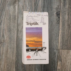 Vintage 1980 AAA Triptik Knoxville TN nach Dallas, Houston, New Orleans Streifenkarte - Bild 1 von 7