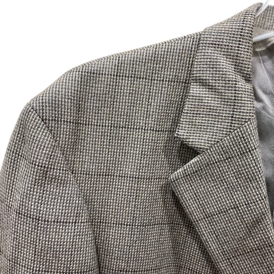 46R Oscar de la Renta Traje Chaqueta Abrigo Deportivo Blazer Hombre Gris Ventana Cajero Foto 1 de 4